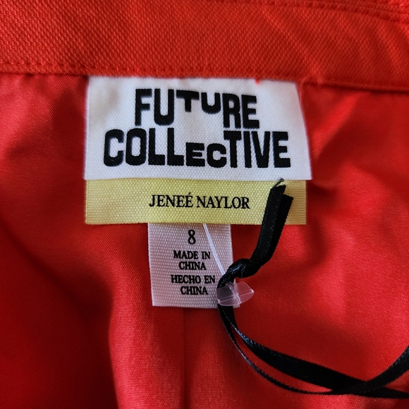 Jenee Naylor Sleeveless Blazer Mini Dress NWT Red Future Collective - Picture 6 of 8